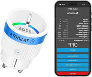 Stopcontacto A8T più piccolo di rete Wi-Fi ESP32 con funzionalità smart - 10 A mini stopcontatto Wi-Fi - consumo energetico contatore di corrente timer - Matter Alexa Google Home Assistant MQTT - 24 G