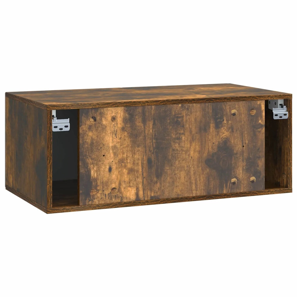 Mobile Porta TV da Muro Rovere Fumo 78,5 x 41 x 30 cm 898520
