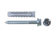 TASSELLO IN NYLON CON VITE MORDENTE SX-BM- - SX PLUS 12 BM ø mm.12x60 vite mm.9x75 - 50 pezzi FISCHER