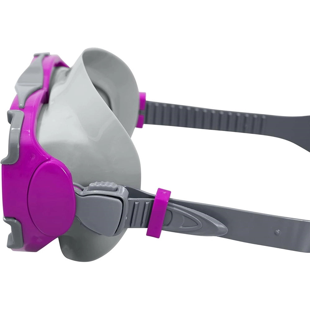 Trade Shop - Set Da Snorkeling Maschera Con Boccaglio Per Adulti Ragazzi Dominator 14+ Anni 24029 -