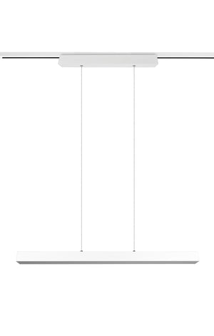 Lampada a Sospensione da Interno a led in Metallo Bianco Opaco