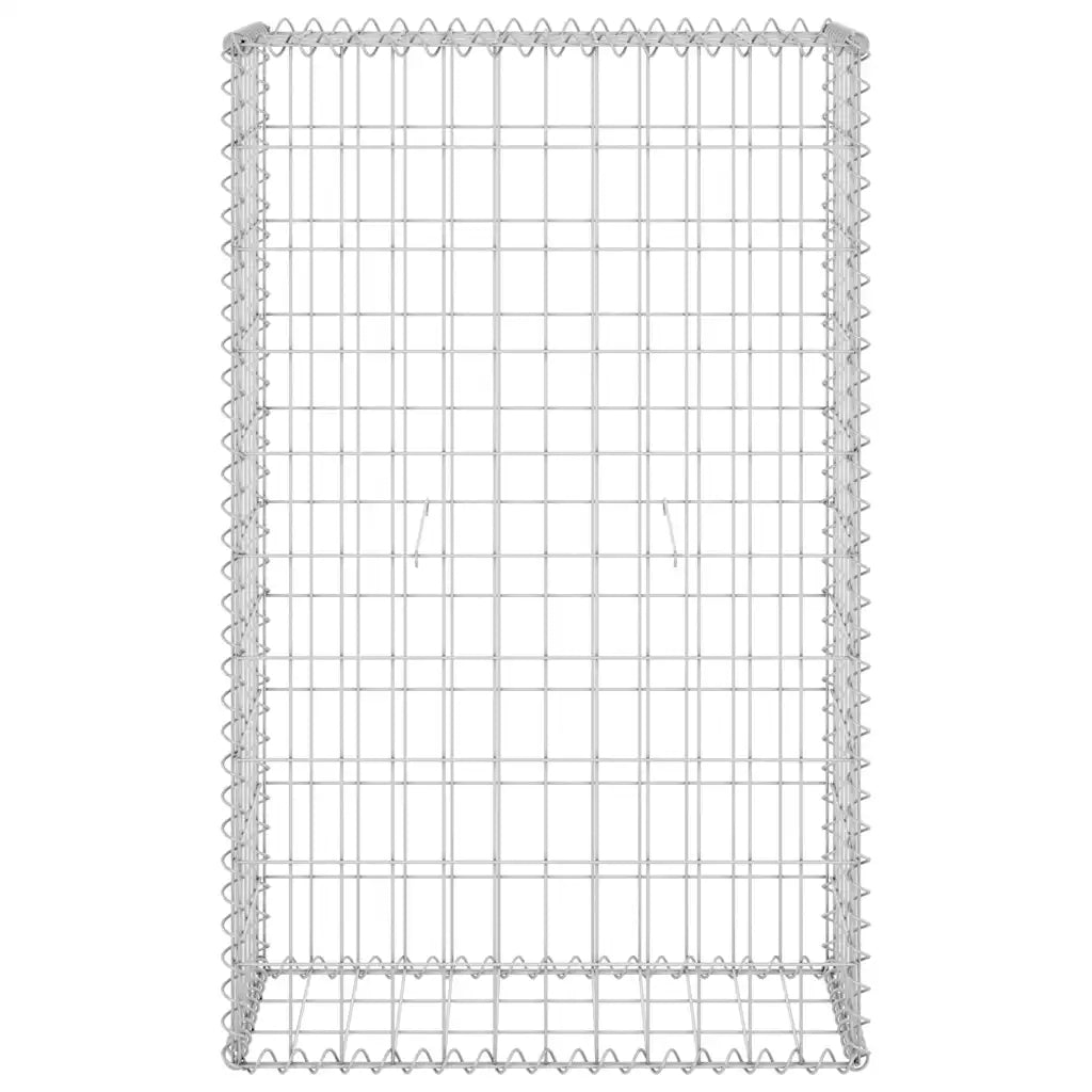 Gabbione con Copertura in Acciaio Zincato 60x30x100 cm 147811