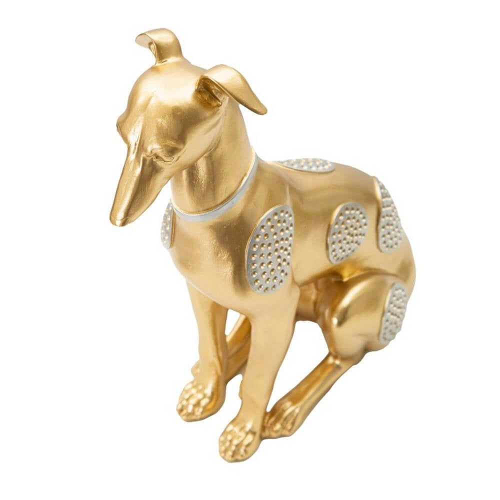 Statua cane seduto cm 19,8X10X29 - SEDULUS