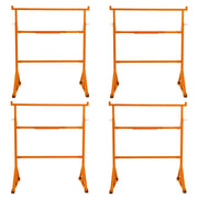 Cavalletti da Lavoro x4 Acciaio Heavy Duty Regolabili Altezza 200kg