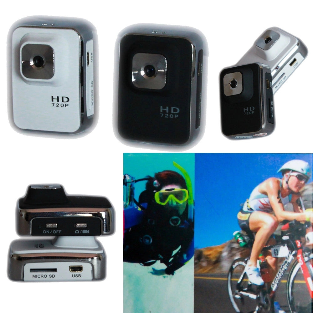 Trade Shop - Sports Hddv Go Cam Hd 720p Action Pro Camera Accessori Subacquea Waterproof -