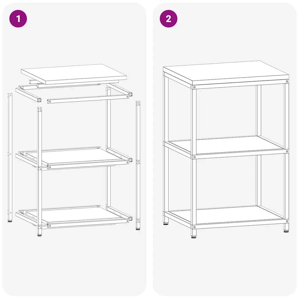 Stoccaggio in cucina Argento 60 x 50 x 92 cm Acciaio 874965