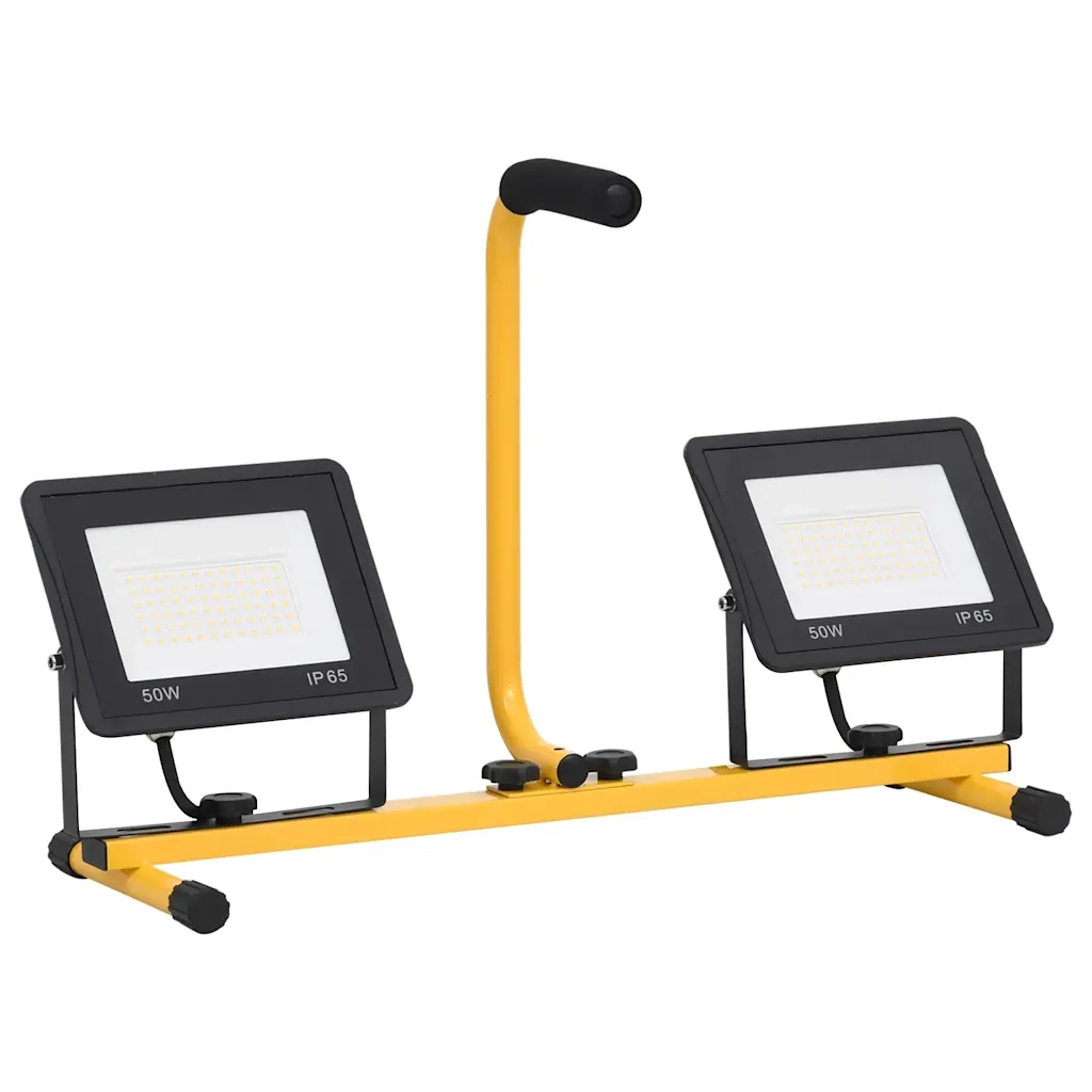 Faretto a LED con Maniglia 2x50 W Bianco Caldo CFW5389263