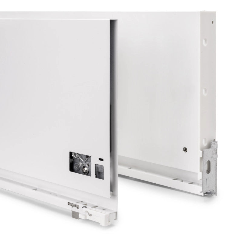 Cassetto esterno Vertex 60kg, altezza 242mm, profondità 450mm, Acciaio, Verniciato alluminio