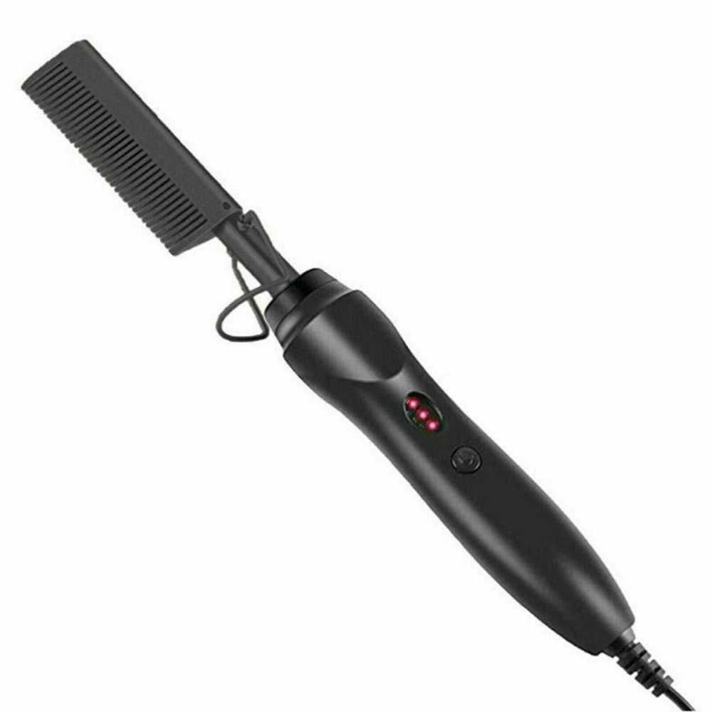 Trade Shop - Pettine Caldo Piastra Per Capelli Lisci Riscaldamento Elettrico Barba Styling -