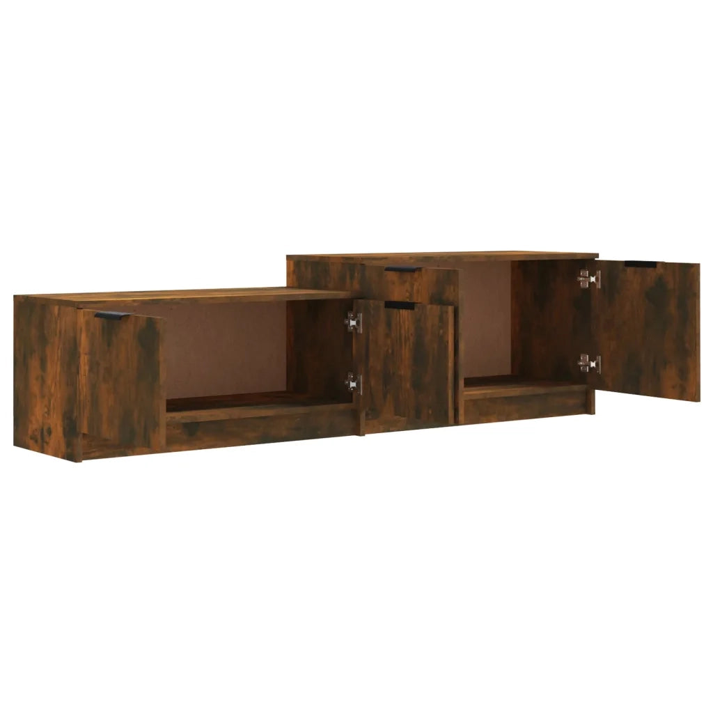 Mobile TV Rovere Fumo 158,5x36x45 cm in Legno Multistrato cod mxl 19470