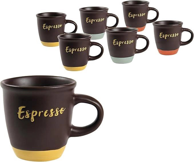 SET 6 TAZZINE DA CAFFÈ "ESPRESSO" 97ML 6,2 X 6,5H CM
