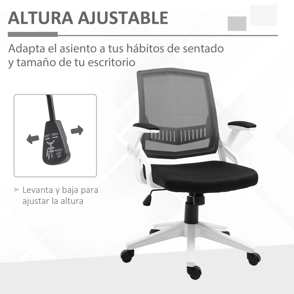 Sedia da ufficio ergonomica ¨C Zephmum ¨C Nero 61x61x94-104 cm