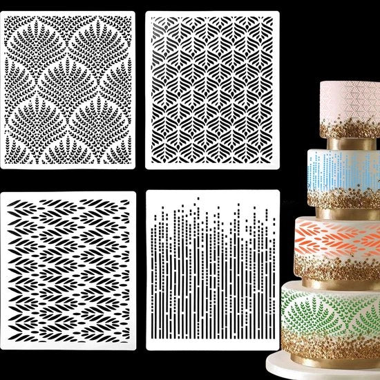 Set di decorazione per torte multifunzionale con 4 diverse sagome - 25 x 20,5 cm