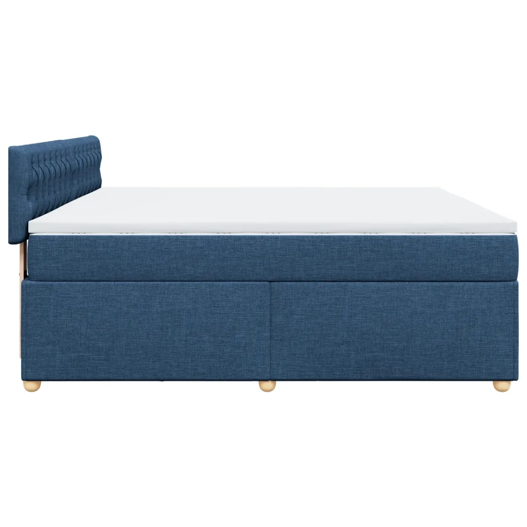 Giroletto a Molle con Materasso Blu 180x200 cm in Tessuto 3289072