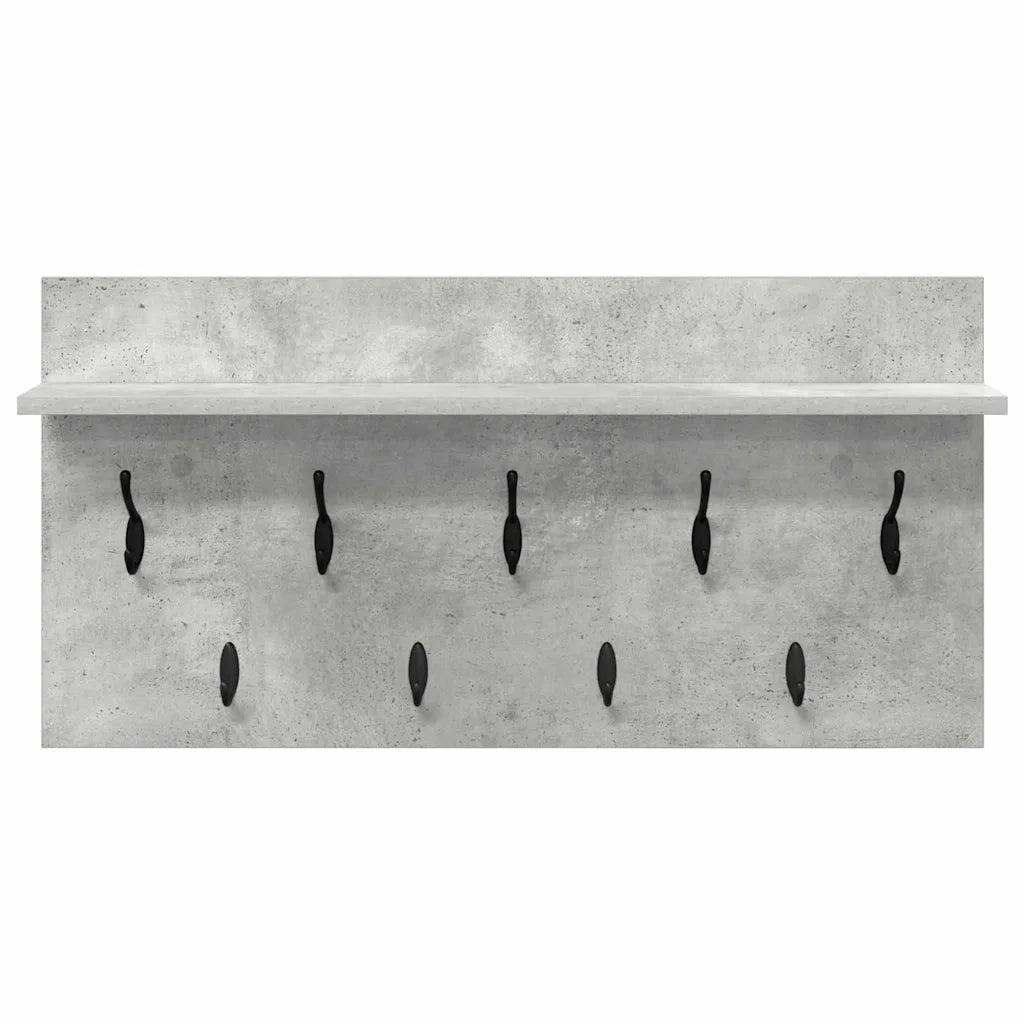 Appendiabiti a muro Grigio cemento 80 x 40 x 12 cm CFW8542774