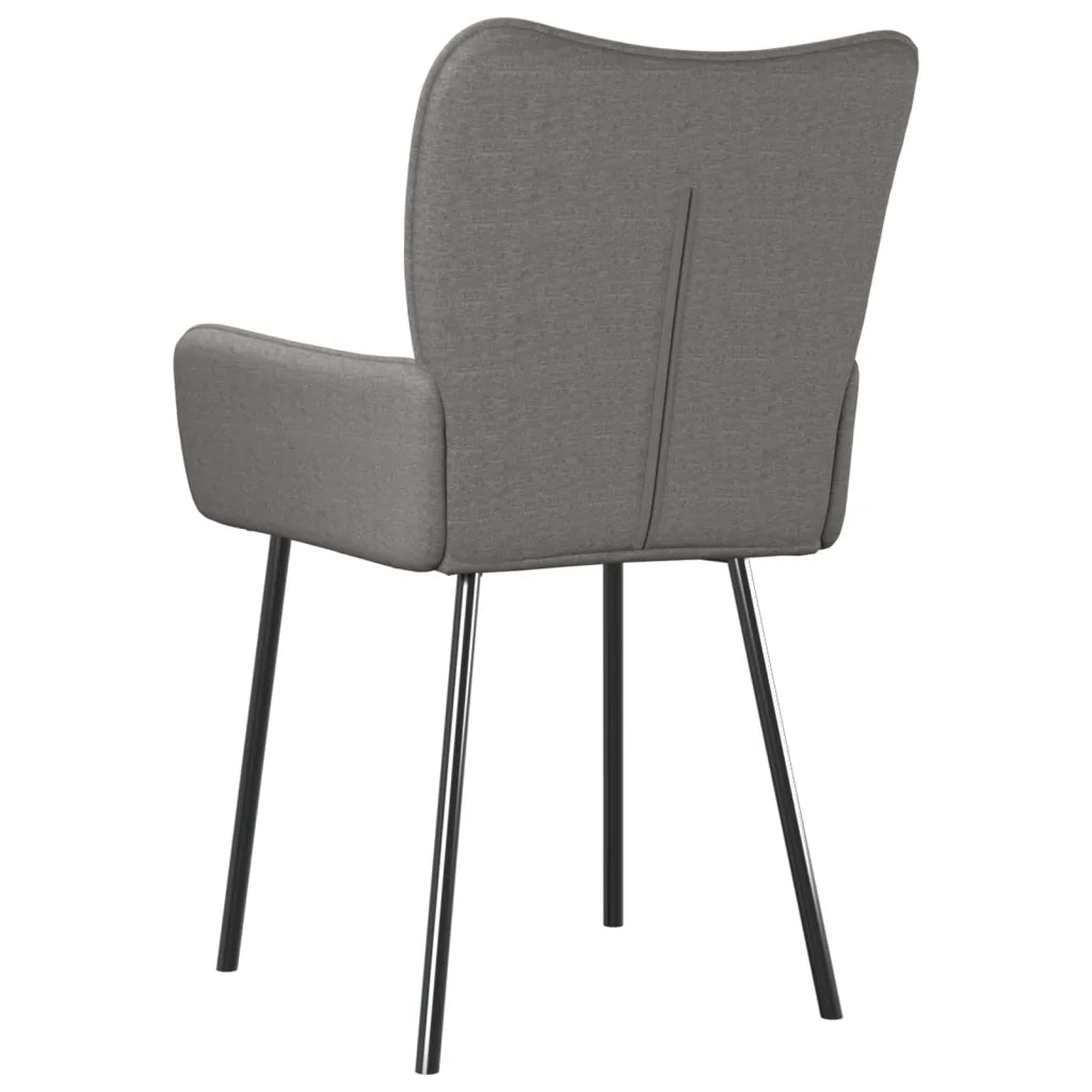Sedie da Pranzo 2 pz Grigio Chiaro in Tessuto cod mxl 29507