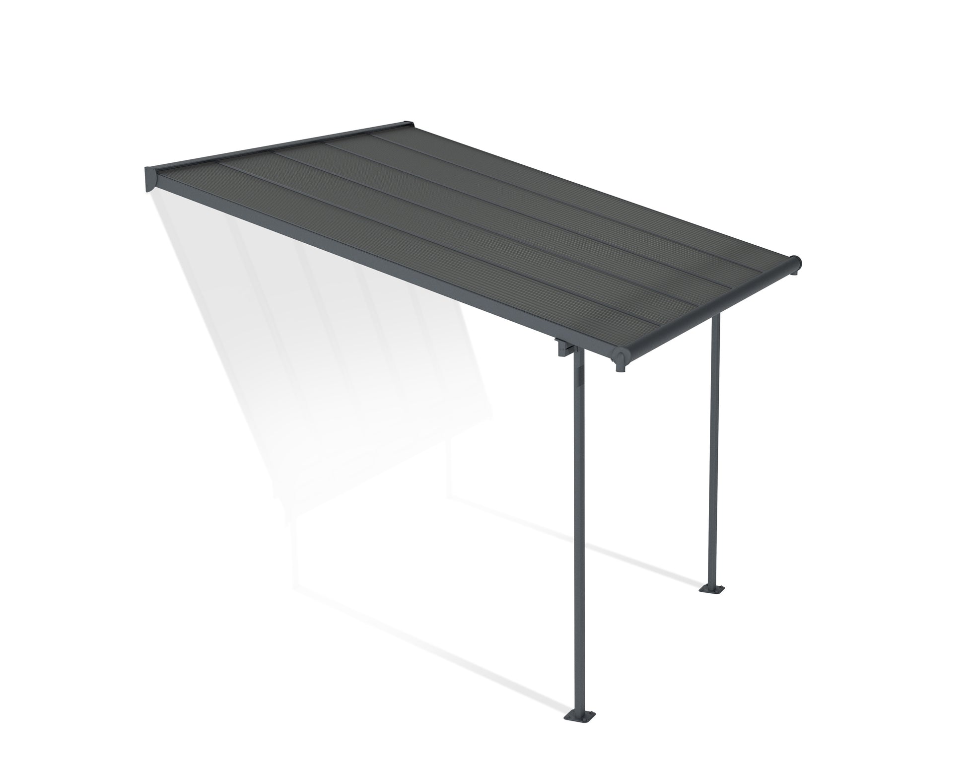 Pergola Addossata in Alluminio Capri 3X3 m Grigio
