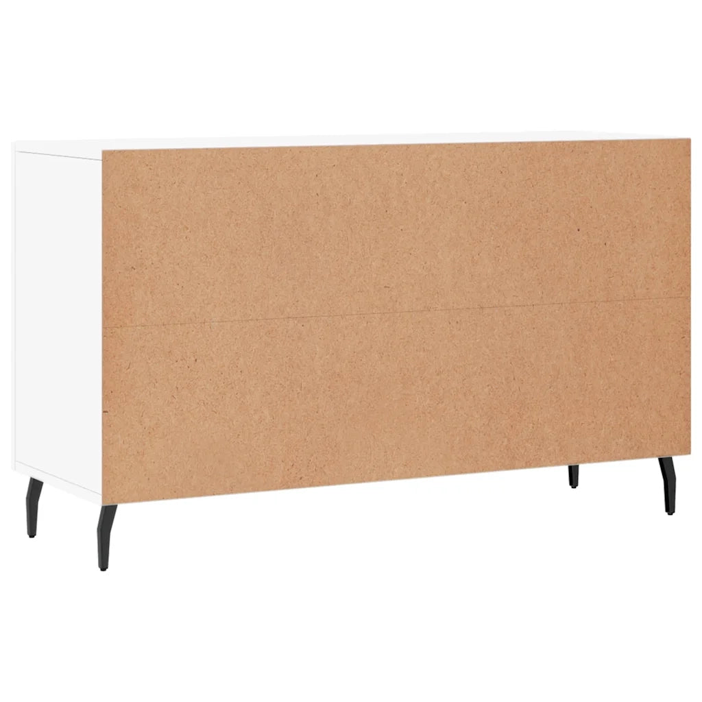 Credenza-Buffet-Armadio da cucina Bianca 100x36x60 cm in Legno Multistrato 210520