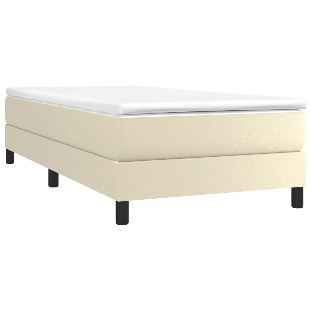 Struttura Letto a Rete a Molle Crema 90x200 cm in Similpelle 3120678