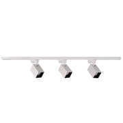 Kit binario Polux SQUARE 1m 3 faretti GU10 bianco/nero
