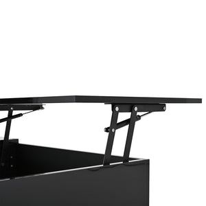 Tavolino regolabile - Xylo - 95x50cm LED con armadio nero