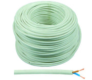 CAVO ELETTRICO BIPOLARE SIMILGOMMA BIANCO H05VV-F- - 2x mmq.1 colore bianco - 100 mt