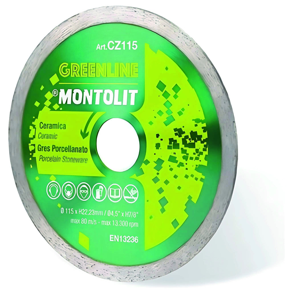 Montolit DISCO DIAMANTATO CZETA PER GRES PORCELLANATO E CERAMICA  Ø mm. 115x1,4x22,23