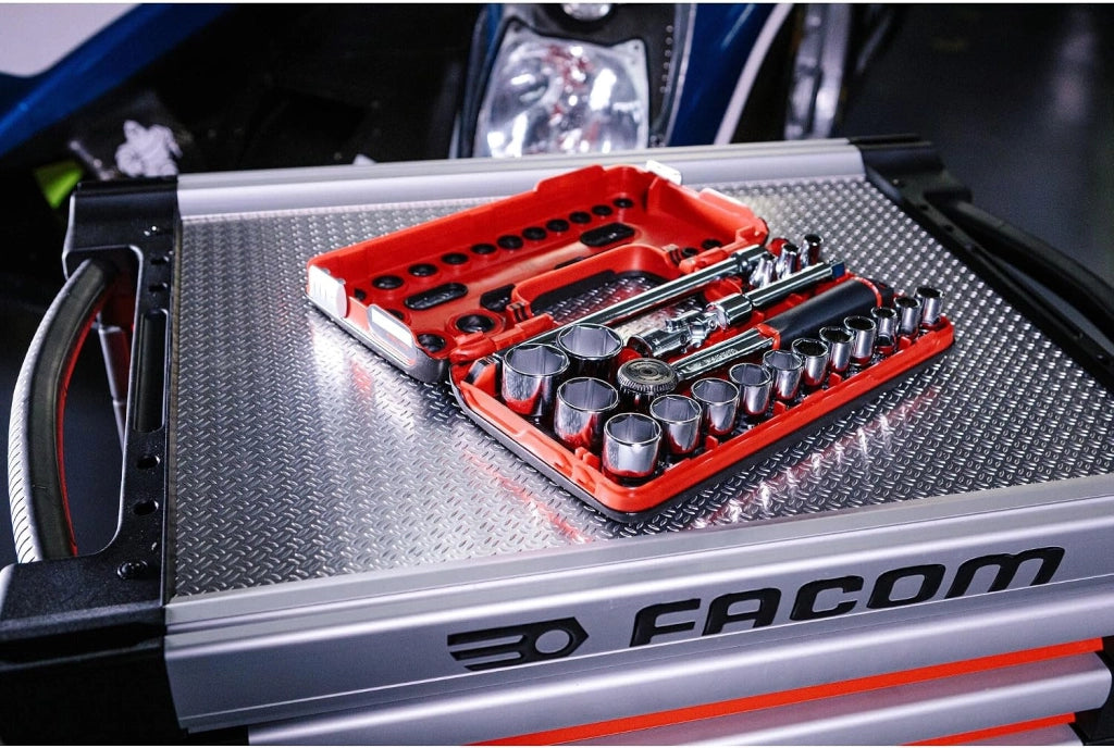 FAC30972 - Set di 21 cricchetti impermeabili e bussole 1/2 esagonali metriche 161DBOX1PB