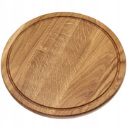 Vassoio da portata KADAX per snack, formaggi, pizze, piatto in legno, rotondo, 40 cm