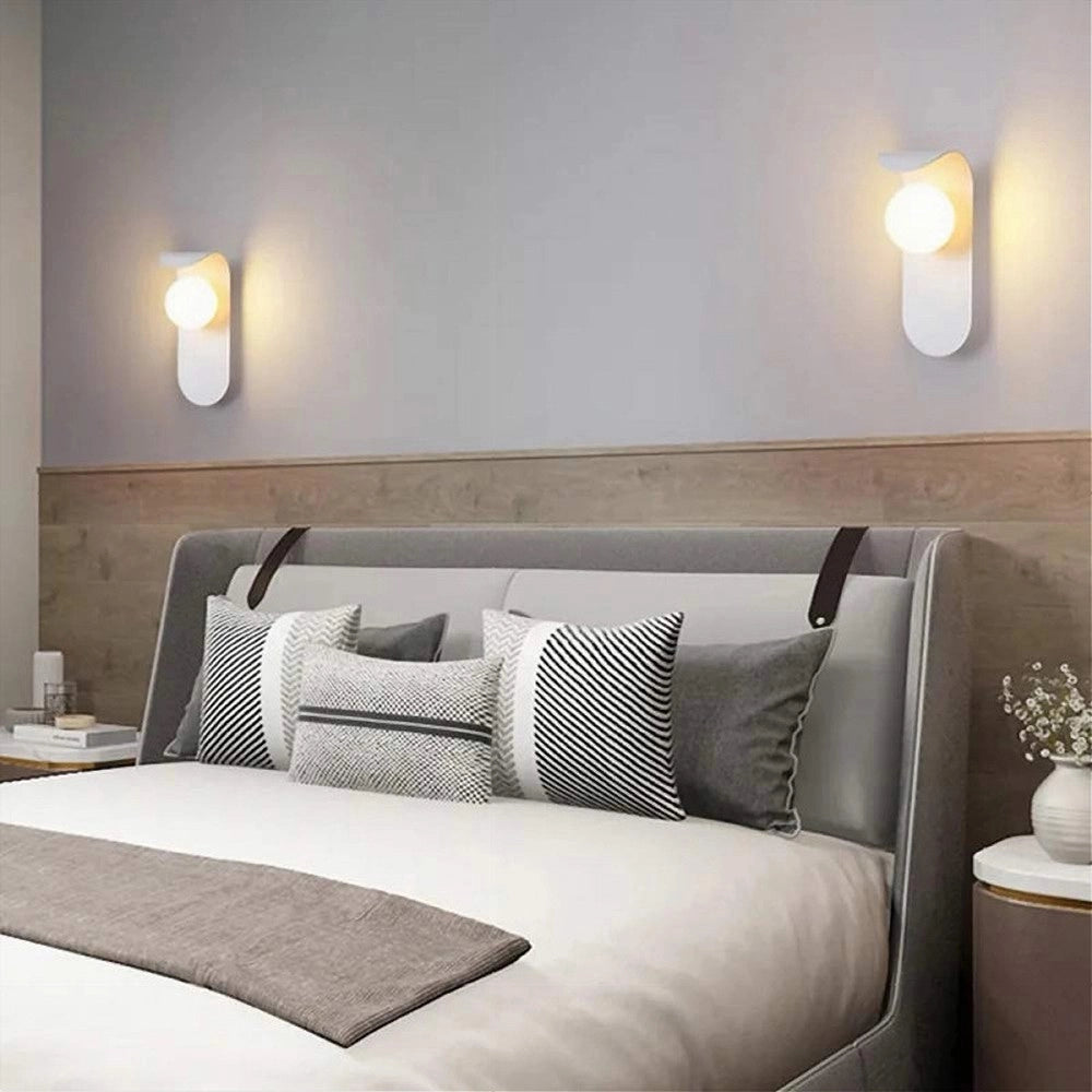 Trade Shop - Applique Da Parete Moderno Lampada Decorativa In Metallo Con Sfera Vetro G9 Aq46 -