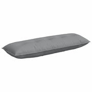 Cuscino per Schiena | Cuscino dorsale Grigio chiaro 140 x 19 x 50 cm Tessuto