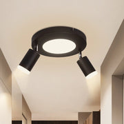 ZMH Faretto da soffitto 2 fiamme nero 3000K faretto da soffitto lampada da camera da letto per corridoio