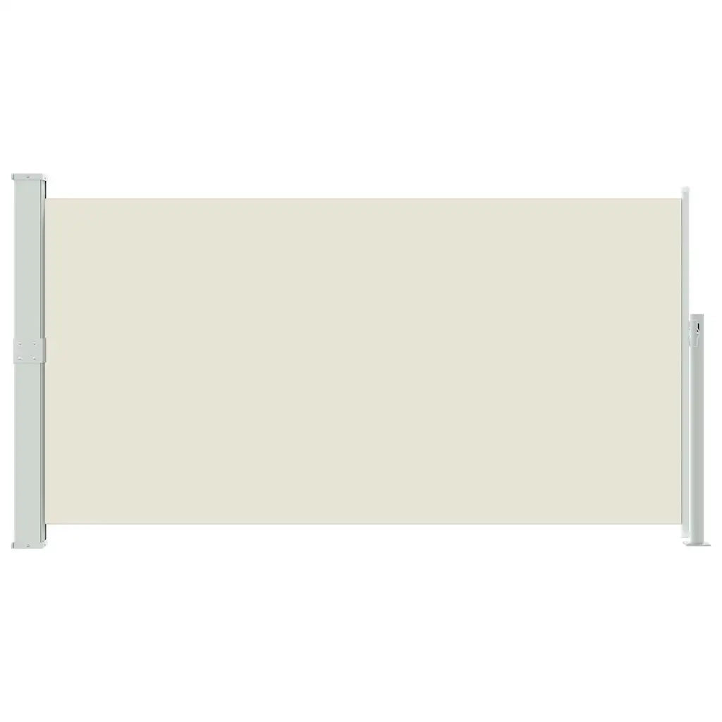 Tenda Laterale Retrattile per Patio 170x300 cm Crema 48365