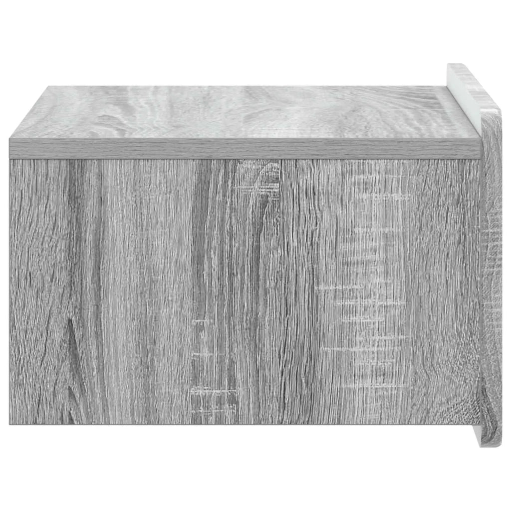 Mobiletto da notte a muro 2 pcs Grigio Sonoma 49 x 34,5 x 24 cm