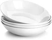 Set da tavola da 4 pezzi, insieme soffice, grande ciotola per zuppe, ciotola per spaghetti, ciotola per insalate, ciotola per servizio, porcellana crema, capienza 900 ml.