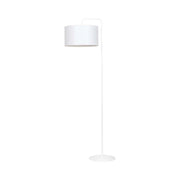 Piantana Contemporaneo Sigfrido Acciaio Bianco 1 Luce E27 Ip20