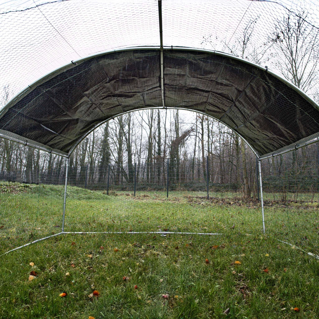 Fudajo Recinto animali XXL 4x2,95x2m con tettoia impermeabile, porta e spazio per movimento libero
