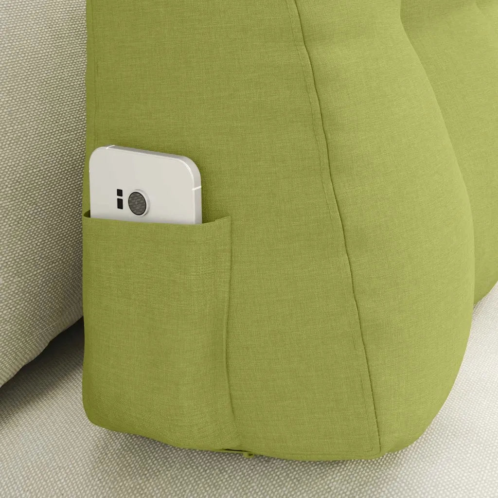 Cuscino per Schiena Verde chiaro 80 x 24 x 50 cm Tessuto 42014422