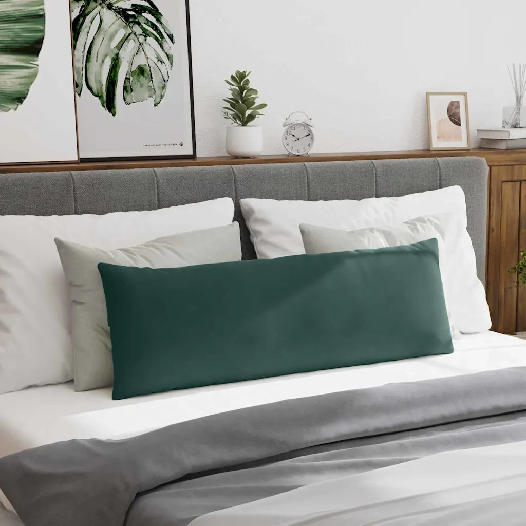Cuscini da Divano 2 pz | Cuscini per sedie Verde Scuro 120 x 40 cm