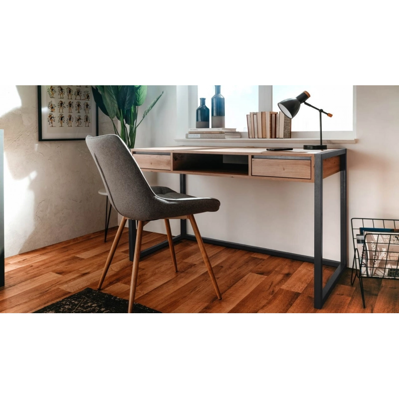 Scrivania Denver 30 L120xP60XH75 quercia antracite
