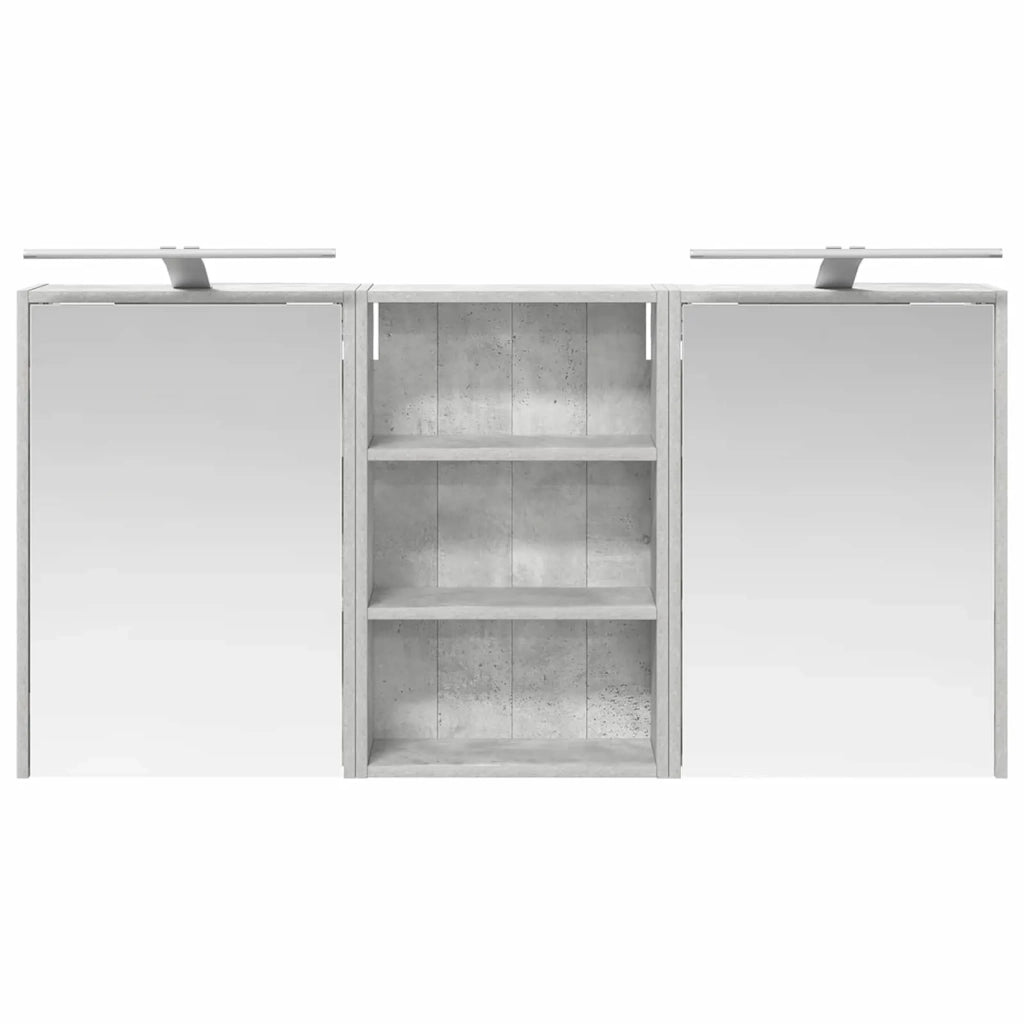 Set di Armadi da Bagno con lo scaffale 3 pcs 126 x 16 x 62.5 cm 3403835