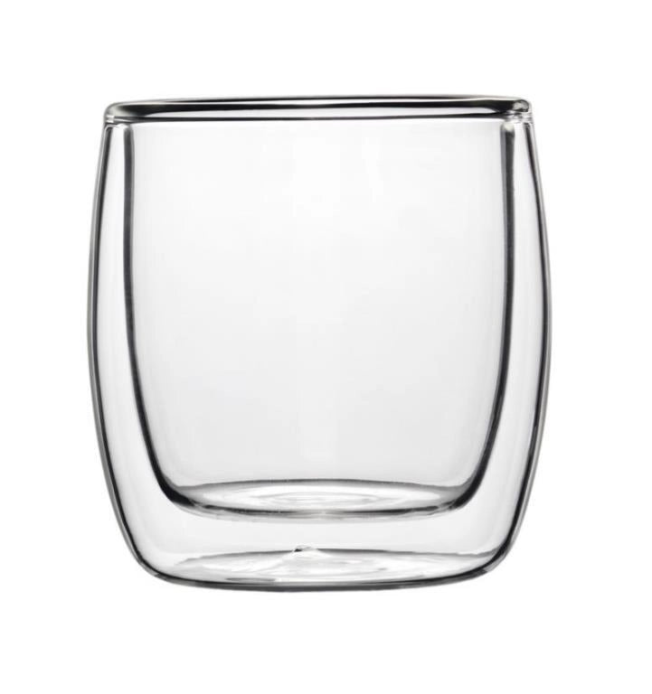 Set 2 Bicchieri Thermic Glass Michelangelo in Vetro Borosilicato 11 cl Luigi Bormioli