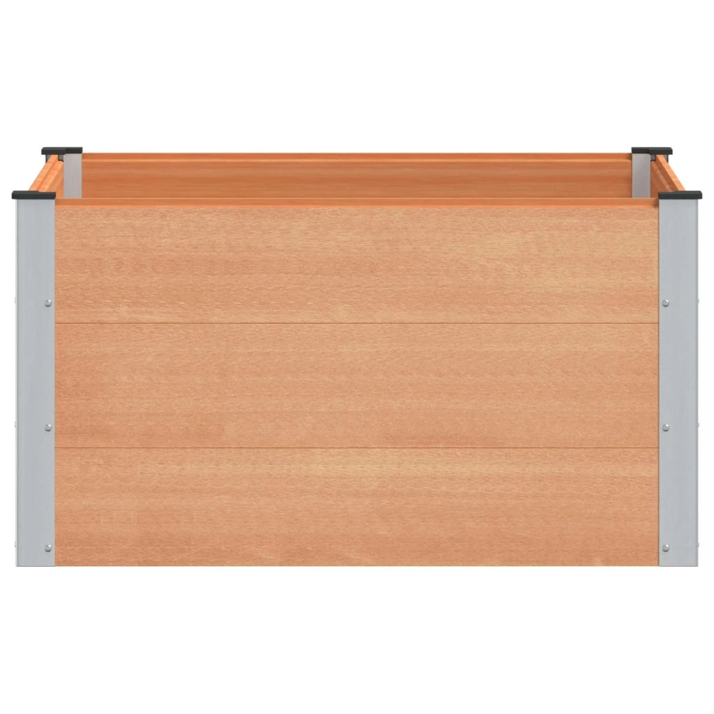 Letto rialzato da giardino Marrone 100 x 100 x 54 cm alluminio 42038998