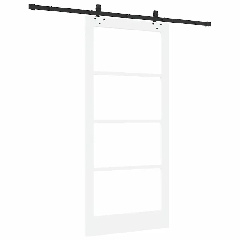 Porta scorrevole ORKDAL Bianco e Nero 93 x 202 cm 3332204