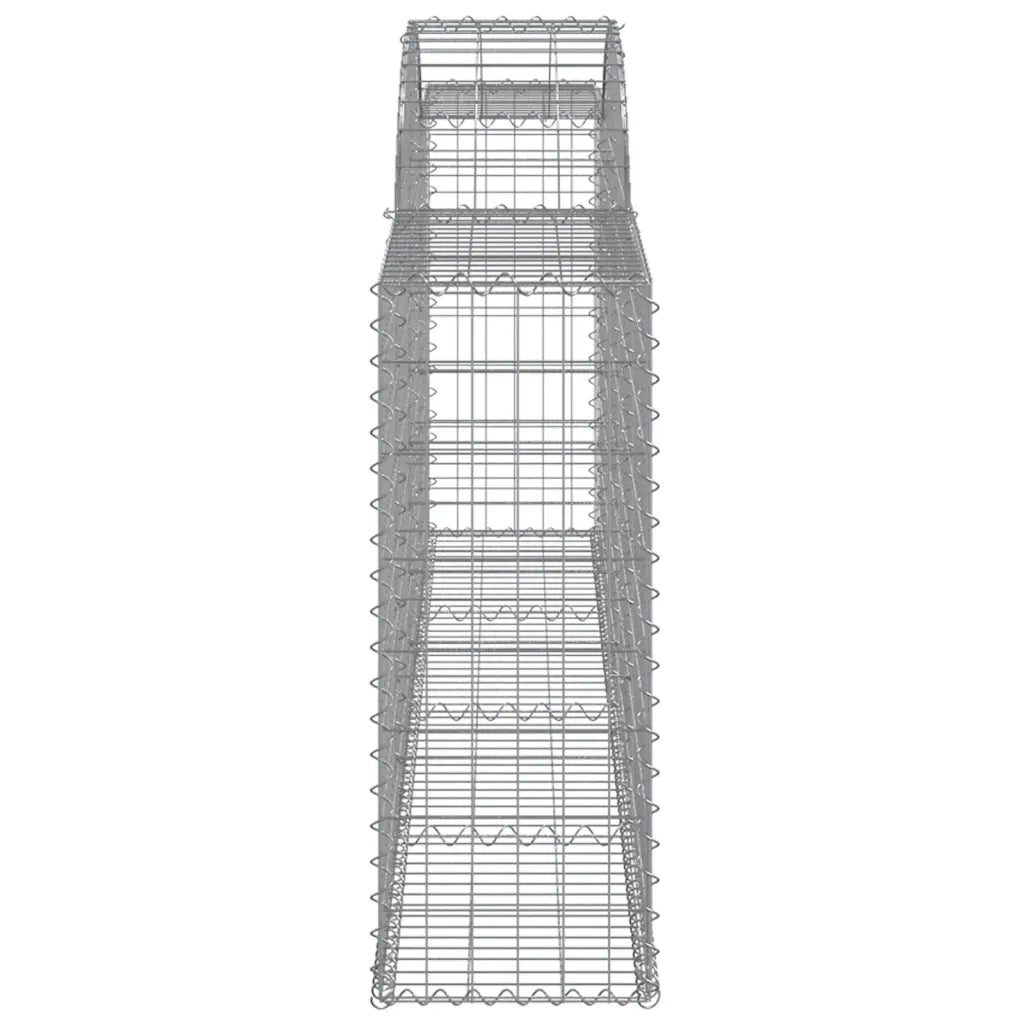 Cesti Gabbioni ad Arco 9 pz 300x30x80/100 cm Ferro Zincato 3146510