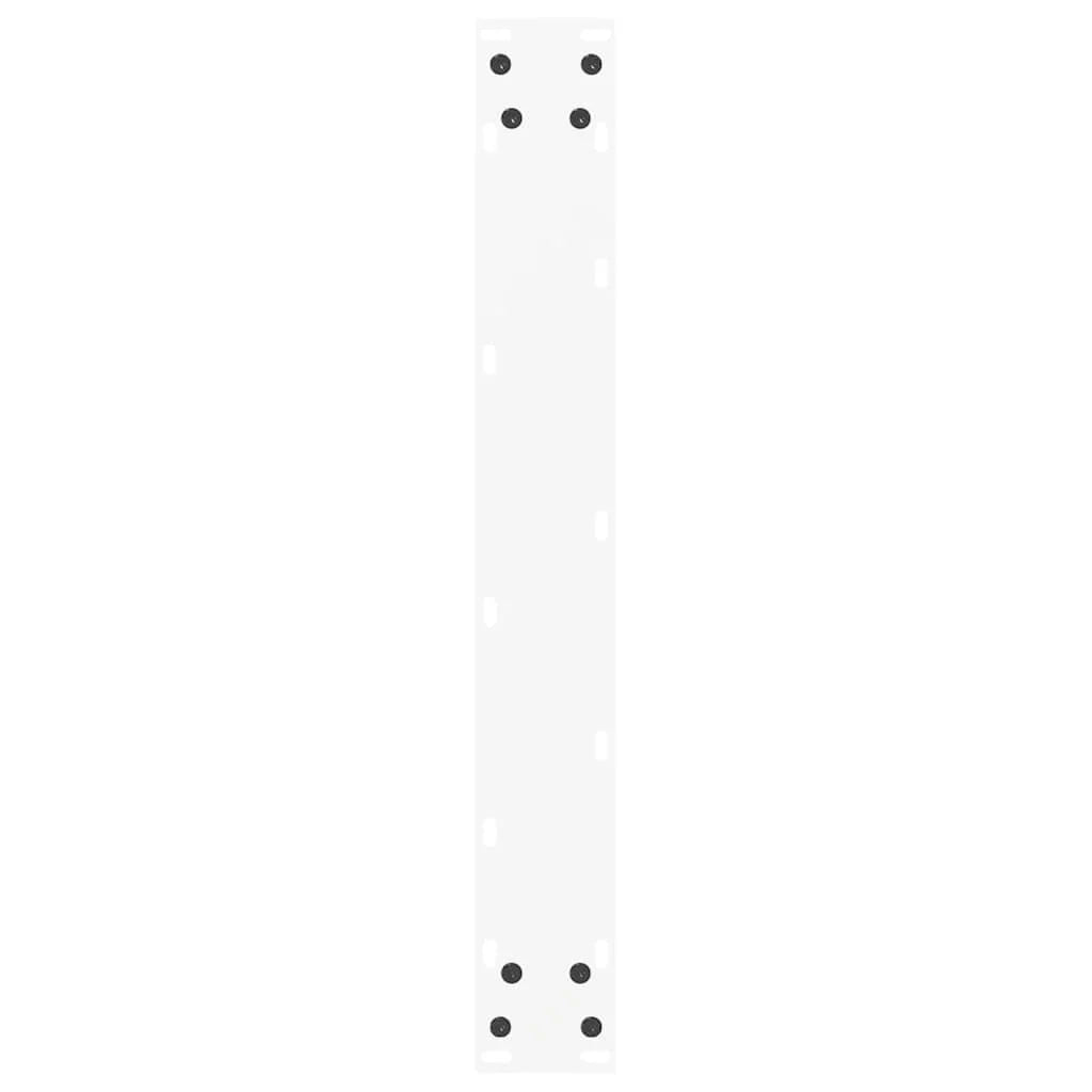 Set di 2 gambe regolabili per tavolo da bar a forma di U 60 x 100 cm design moderno acciaio bianco 02_0057477