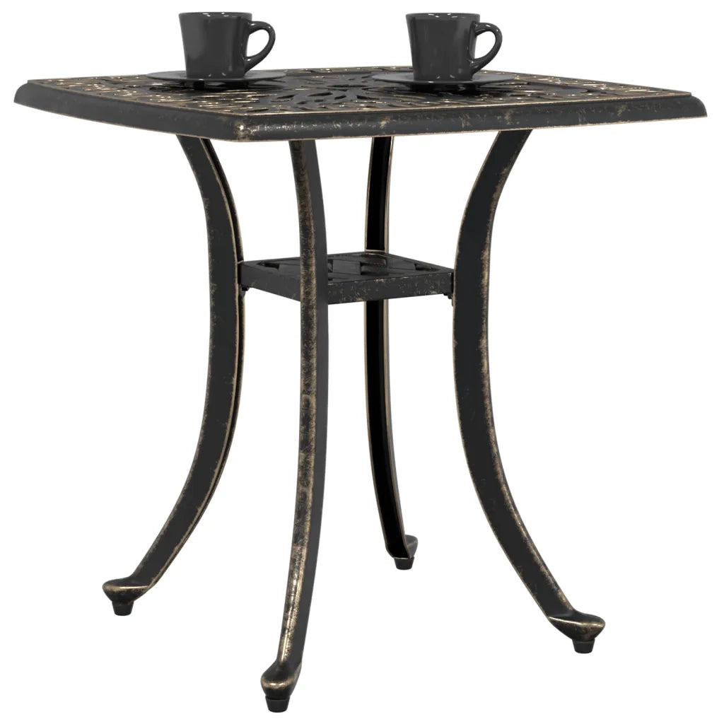 Tavolo da Giardino Bronzo 53x53x53 cm in Alluminio Pressofuso 4002815