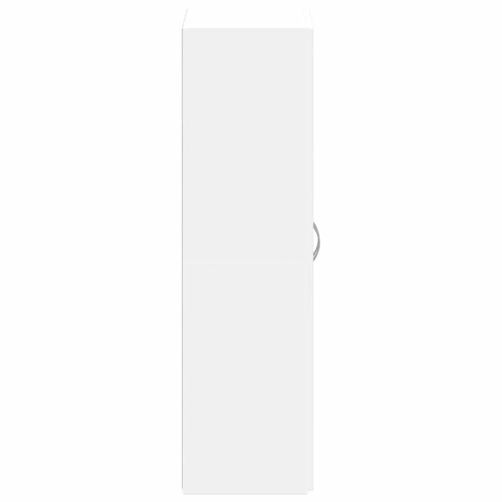 Schedario Bianco 60x32x115 cm in Legno Multistrato 840772