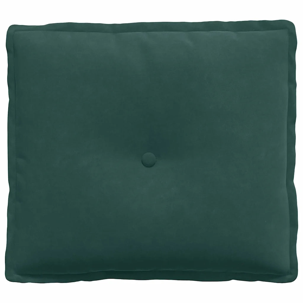 Cuscino per Schiena | Cuscino dorsale Verde Scuro 50 x 45 cm Tessuto in Cords