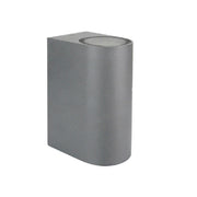 Trade Shop - Applique Da Esterno Cilindro Up&down Lampada Da Parete Giardino 2xgu10 Ip65 Es14 - Grigio